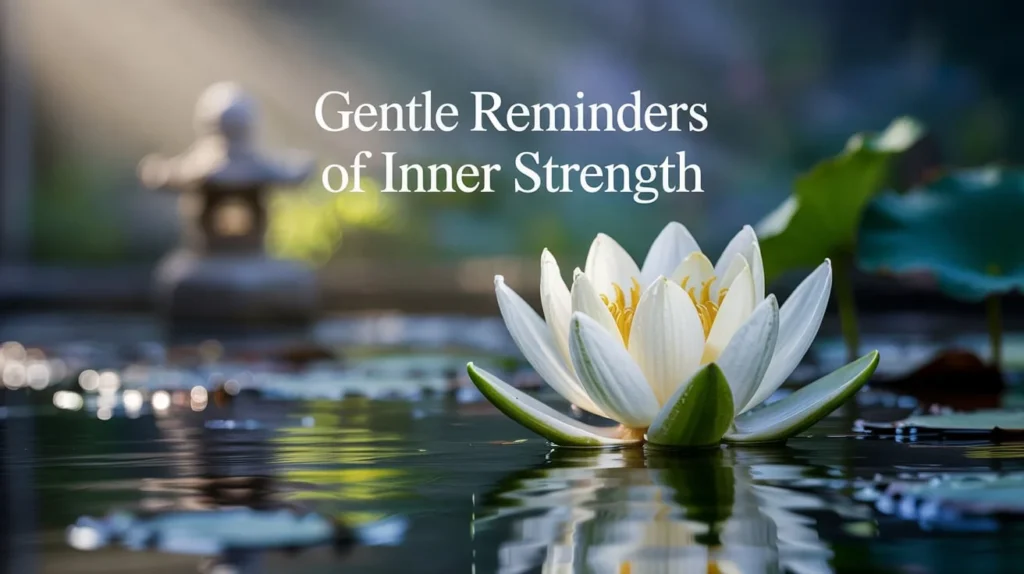 Gentle reminders of inner strength