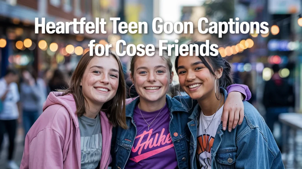 Heartfelt Teen Goon Captions for Close Friends 