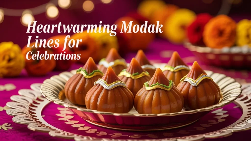 Heartwarming Modak Lines for Celebrations