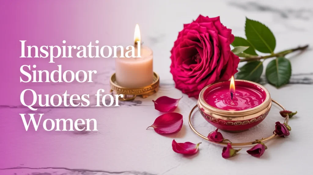 Inspirational Sindoor Quotes for Women