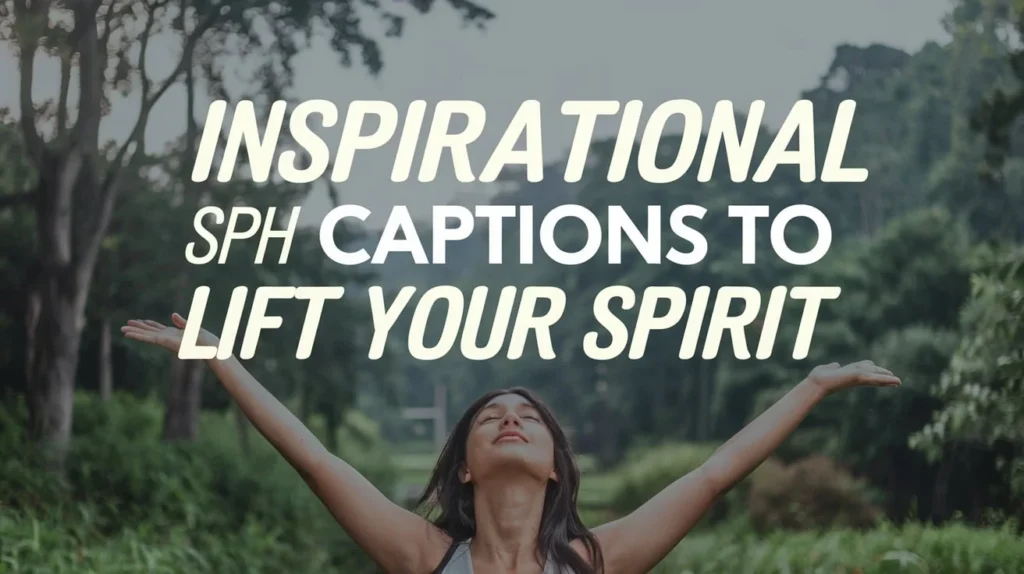 Inspirational SPH Captions To Lift Your Spirit