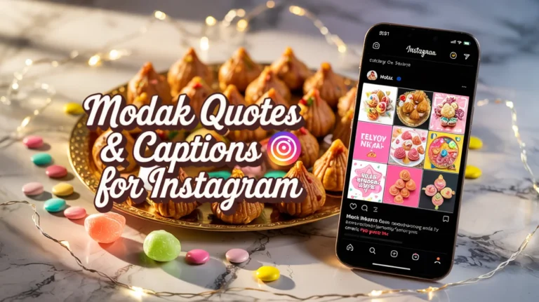Modak Quotes & Captions 🍬 for Instagram