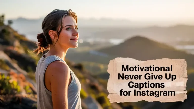 Motivational Never Give Up Captions For Instagram