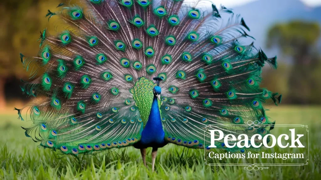 Peacock Captions For Instagram