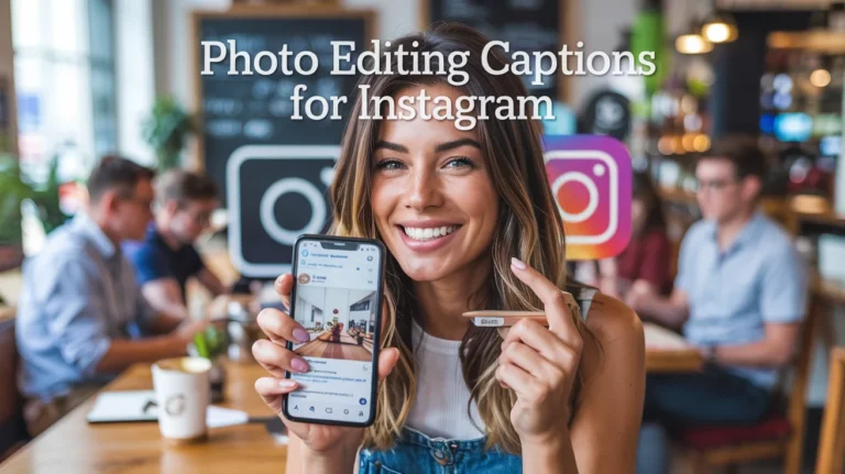 Photo Editing Captions For Instagram