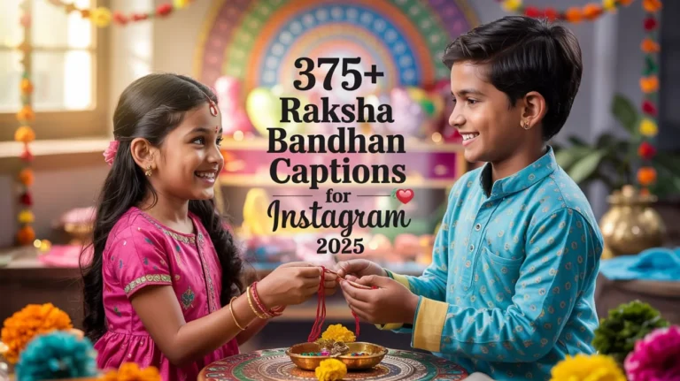 Raksha Bandhan Captions for Instagram