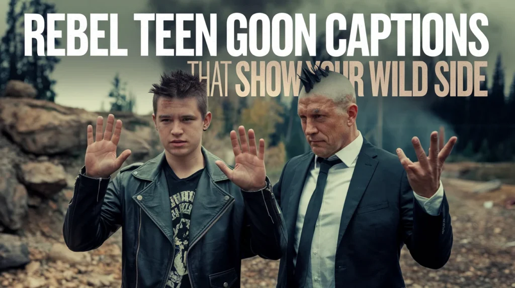 Rebel Teen Goon Captions That Show Your Wild Side