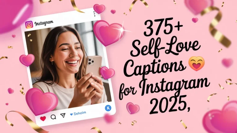 Self-Love Captions For Instagram