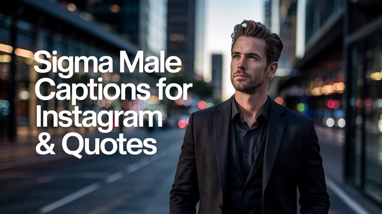 Sigma Male Captions For Instagram & Quotes