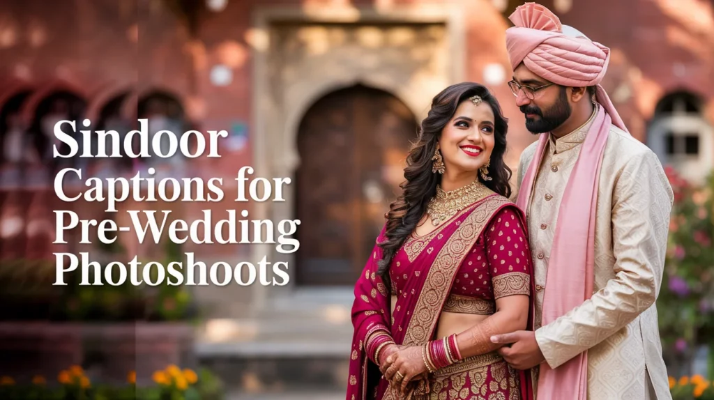 Sindoor Captions for Pre-Wedding Photoshoots