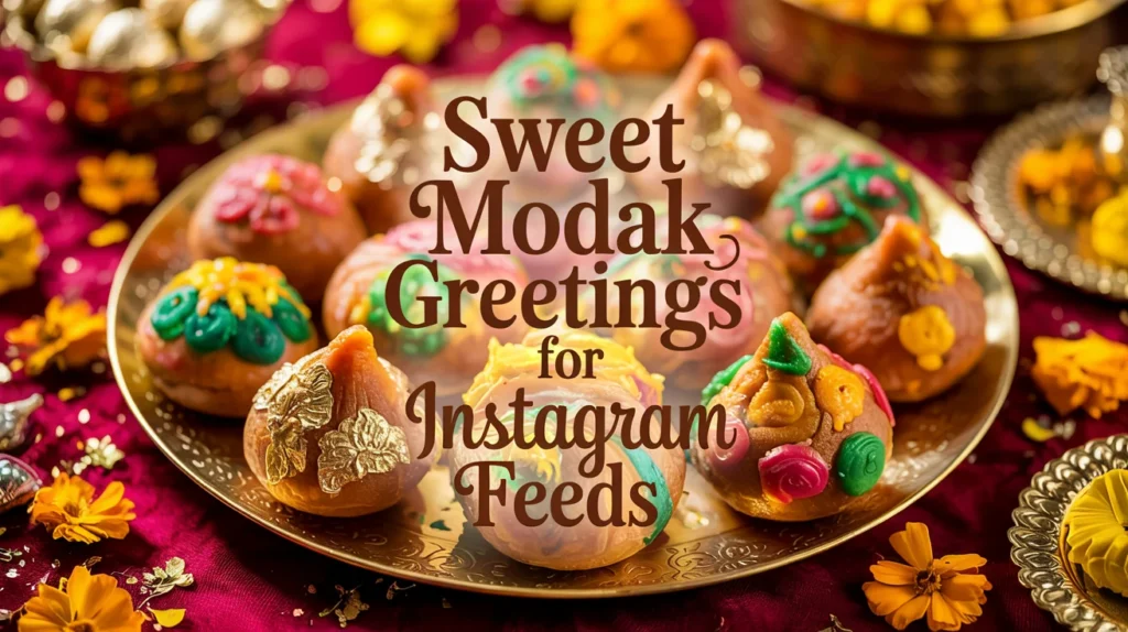 Sweet Modak Greetings for Instagram Feeds