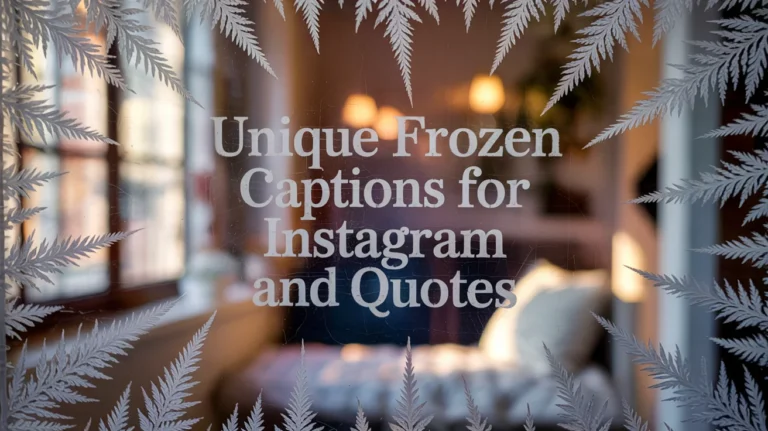 Unique Frozen Captions For Instagram and Quotes