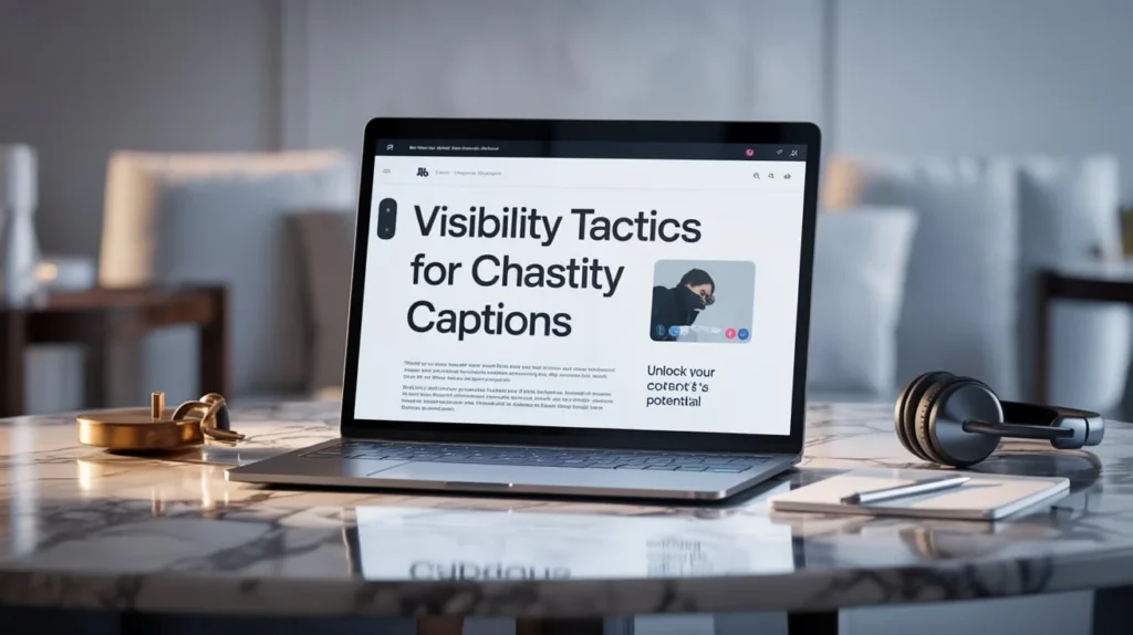 Visibility Tactics for Chastity Captions
