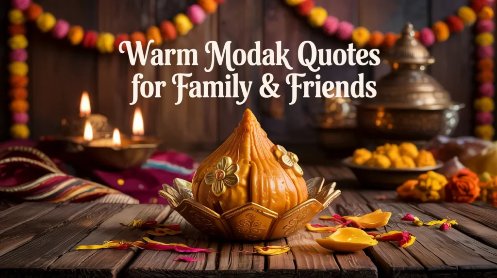 Warm Modak Quotes for Family & Friends