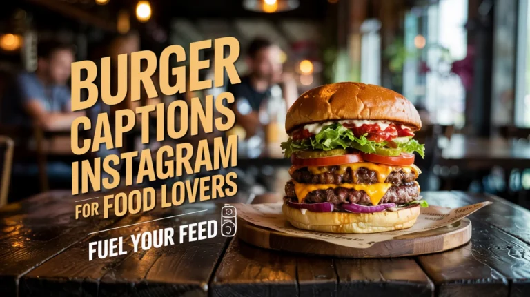 Burger Captions For Instagram For Food Lovers