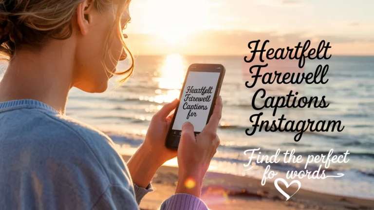 Heartfelt Farewell Captions for Instagram