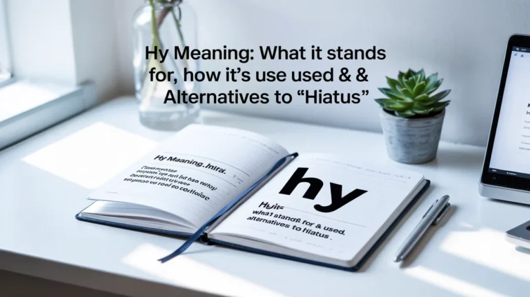 HY Meaning: What It Stands For, How It’s Used & Alternatives to “Hiatus”
