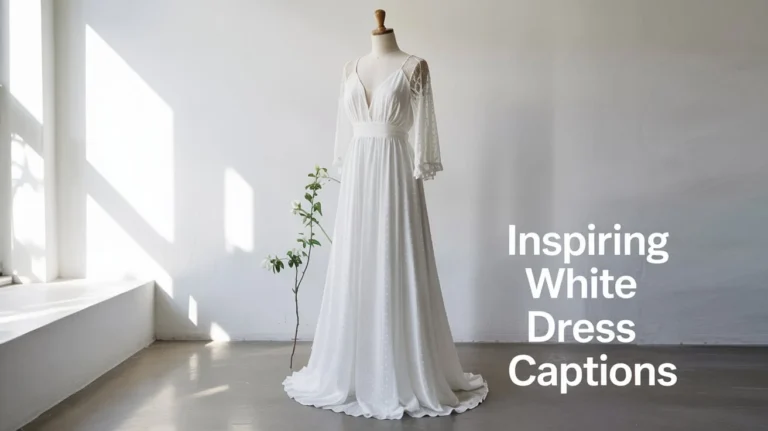 Inspiring White Dress Captions