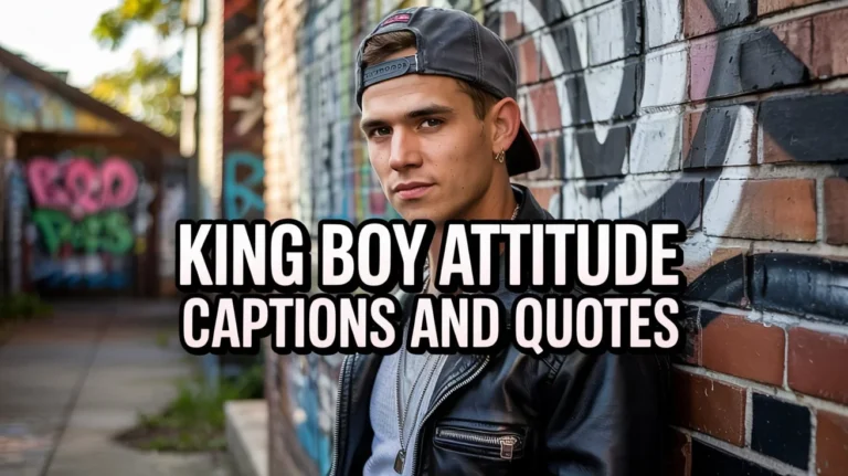 King Boy Attitude Captions and Quotes