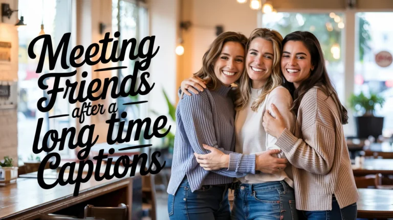 Meeting Friends After a Long Time Captions
