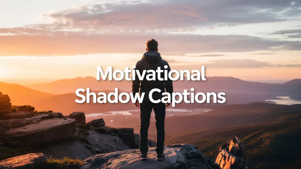 Motivational Shadow Captions