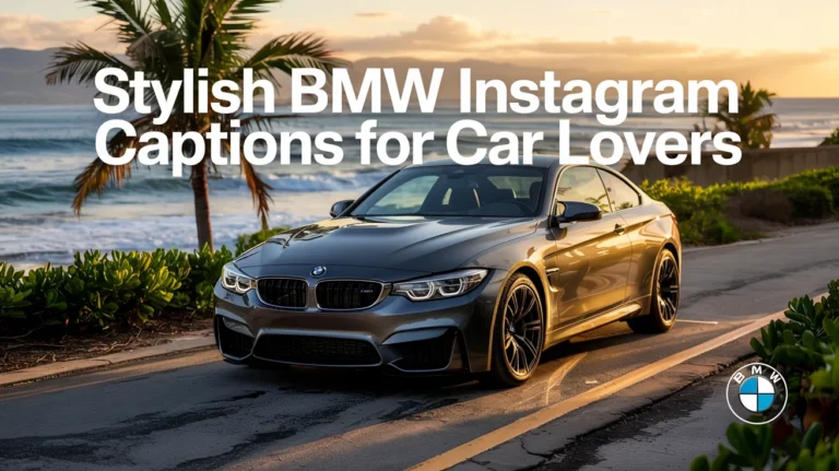 Stylish BMW Instagram Captions for Car Lovers