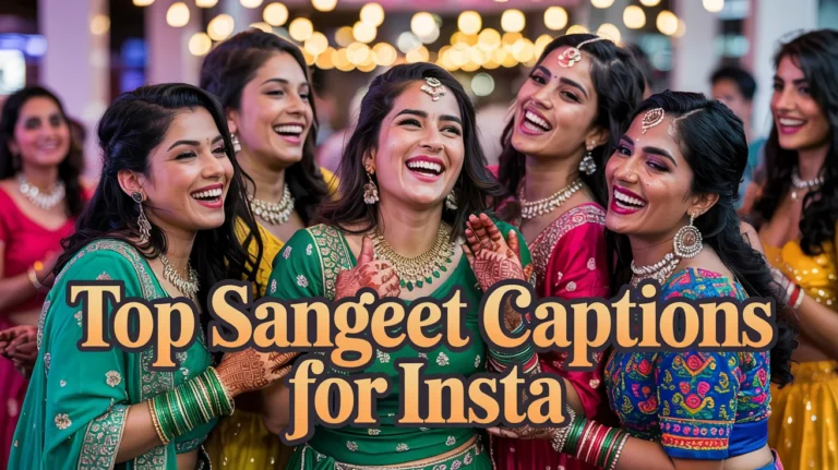 Top Sangeet Captions for Insta