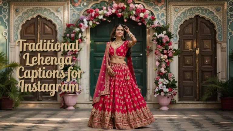 Traditional Lehenga Captions For Instagram