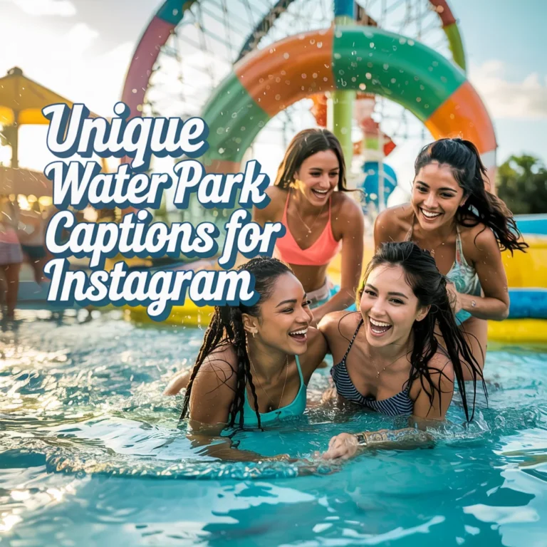 Unique Water Park Captions for Instagram
