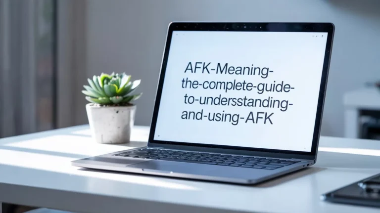 AFK Meaning: The Complete Guide to Understanding and Using AFK