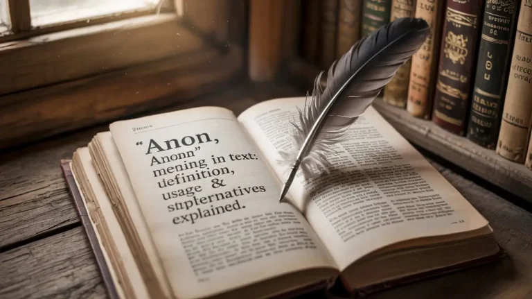 “Anon” Meaning in Text: Definition, Usage & Smart Alternatives Explained