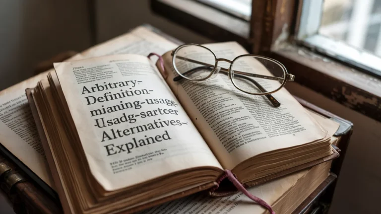 Arbitrary Definition: Meaning, Usage, and Smarter Alternatives Explained