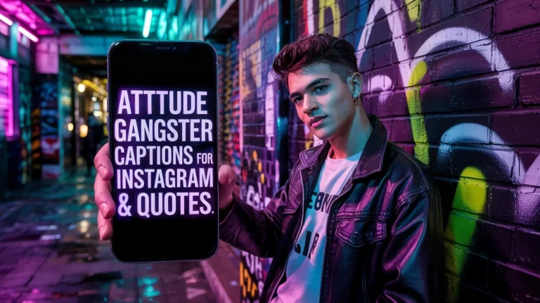 Attitude Gangster Captions For Instagram & Quotes
