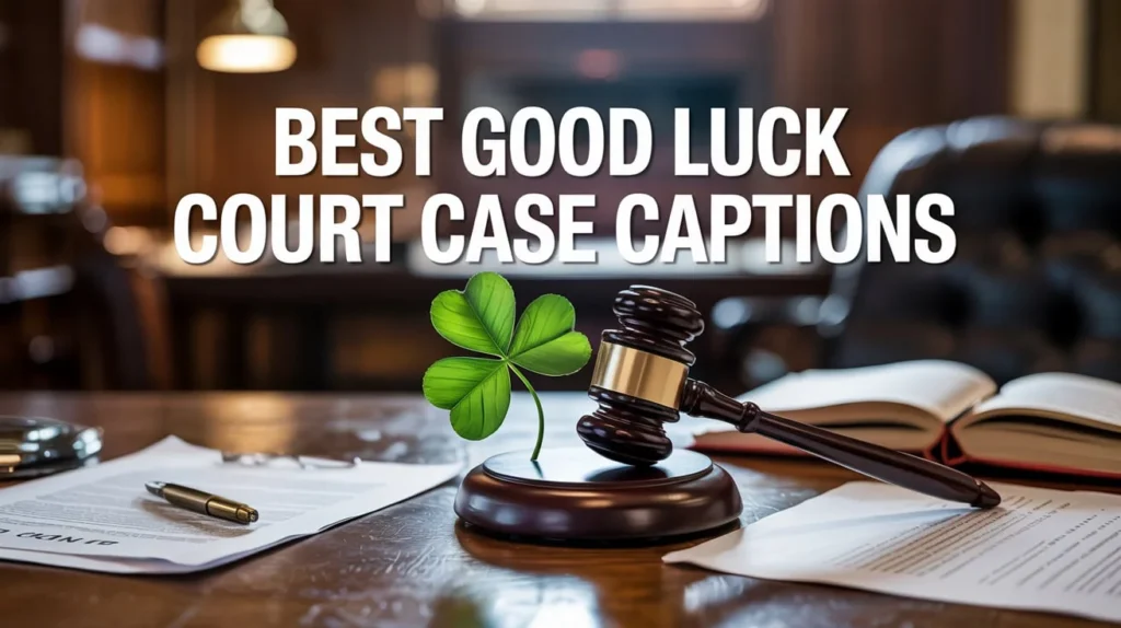 Best Good Luck Court Case Captions
