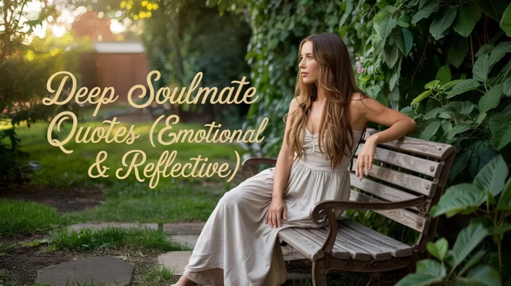Deep Soulmate Quotes (Emotional & Reflective) 
