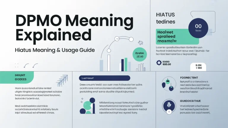 DPMO Meaning Explained: Hiatus Meaning & Usage Guide