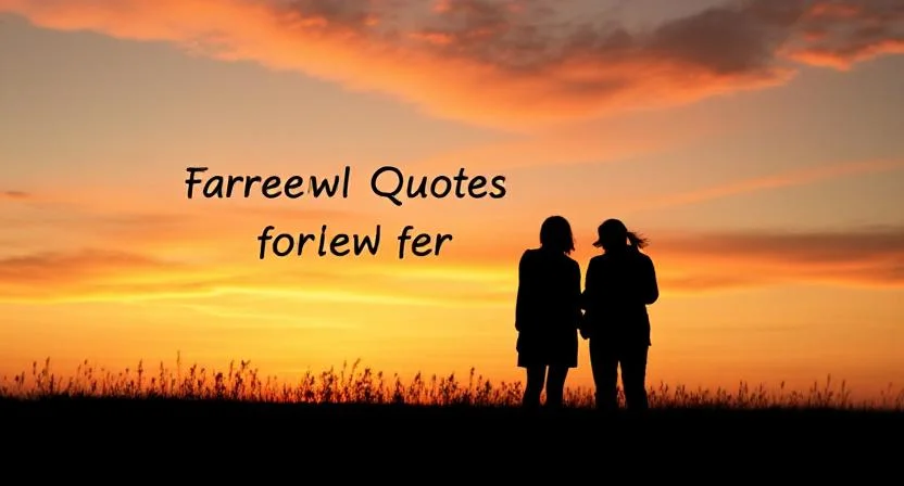 Farewell Quotes for Friends