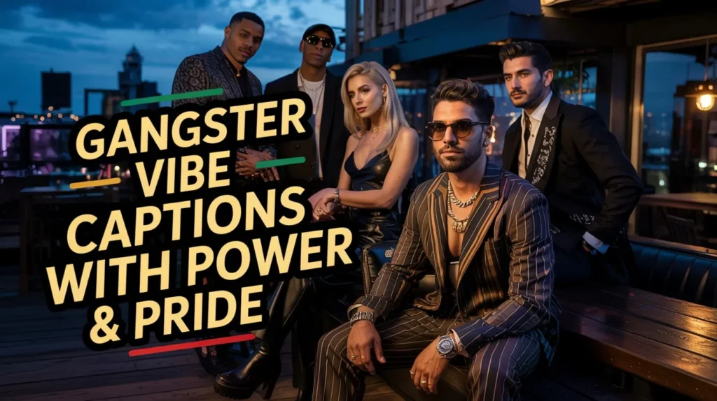 Gangster Vibe Captions With Power & Pride
