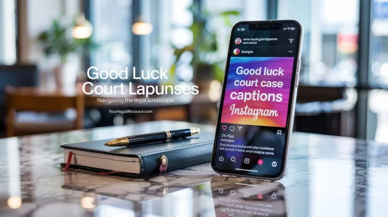 Good Luck Court Case Captions For Instagram