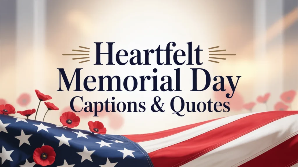 Heartfelt Memorial Day Captions & Quotes