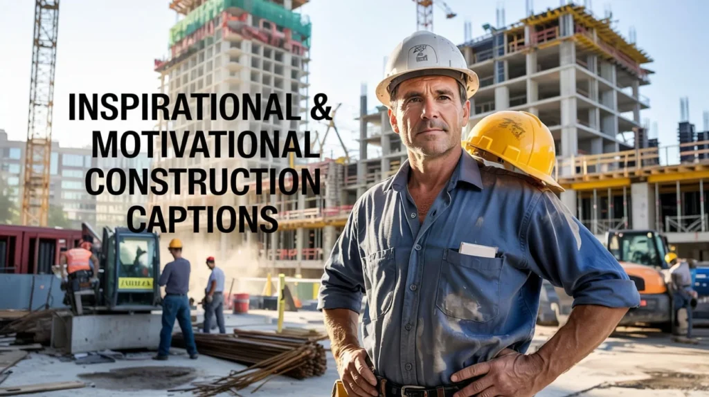 Inspirational & Motivational Construction Captions