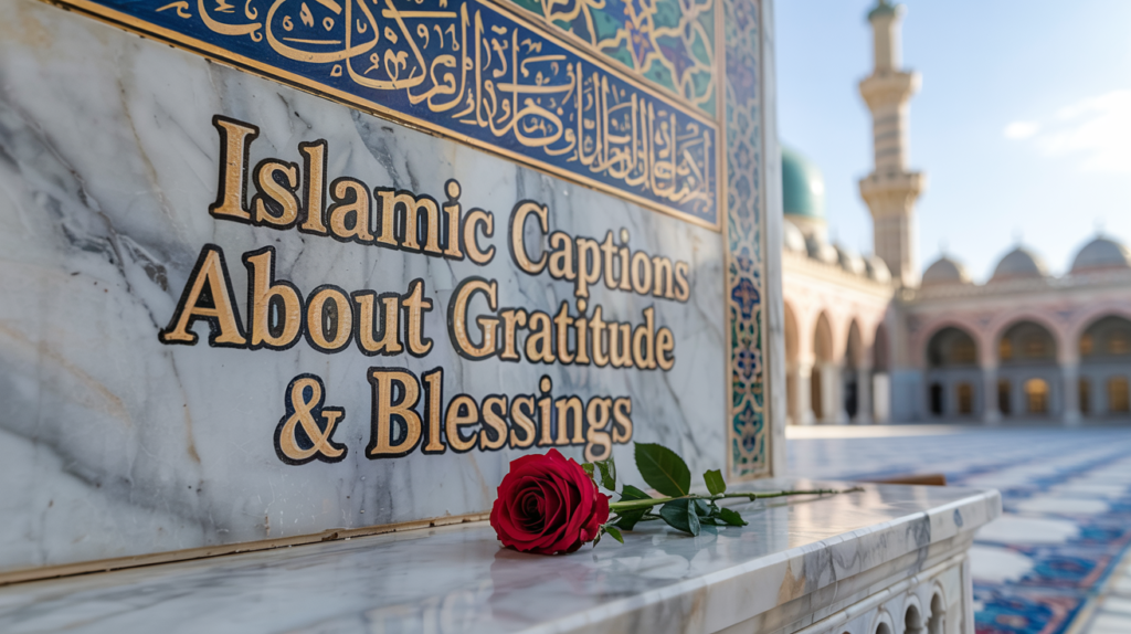 Islamic Captions About Gratitude & Blessings