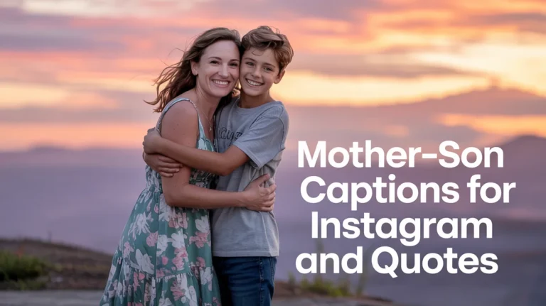 Mother-Son Captions For Instagram and Quotes