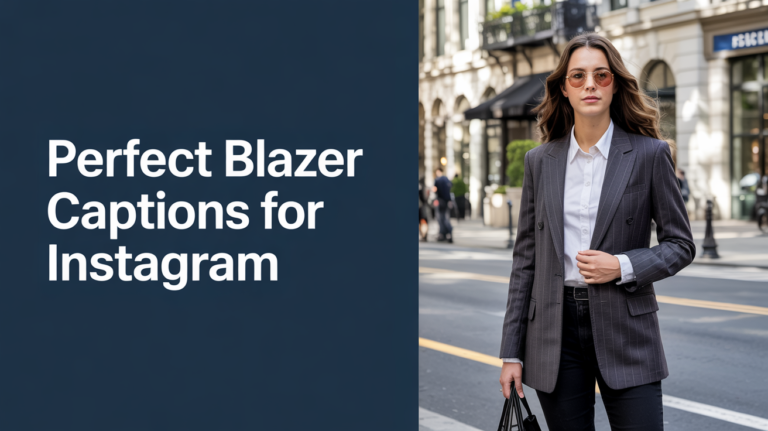 Perfect Blazer Captions For Instagram