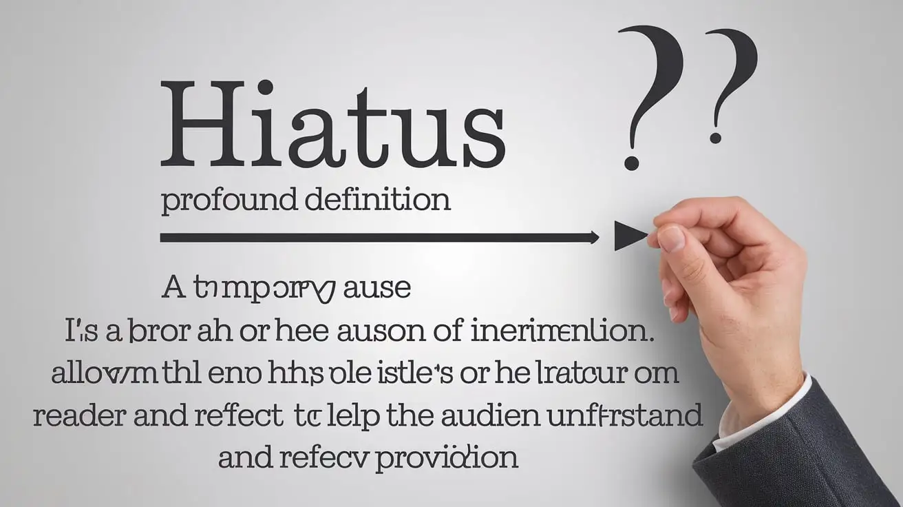 Profound Definition & Hiatus Meaning Explained