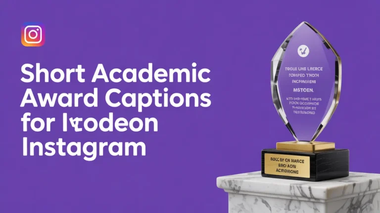 Short Academic Award Captions For Instagram