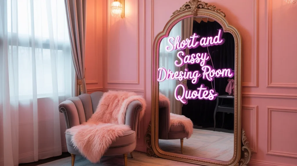 Short and Sassy Dressing Room Quotes