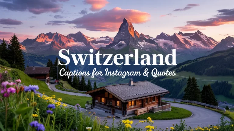 Switzerland Captions For Instagram & Quotes
