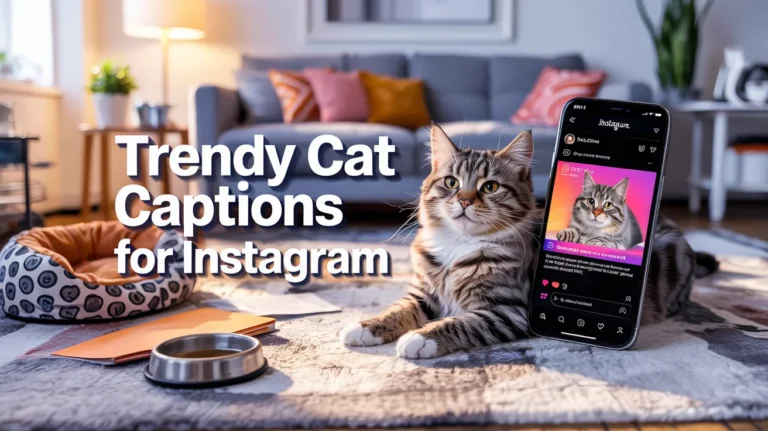 Trendy Cat Captions For Instagram