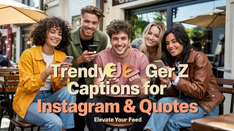 Trendy Gen Z Captions For Instagram & Quotes